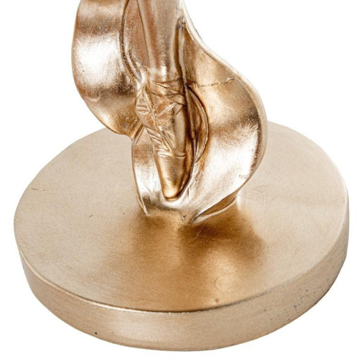 Figura bailarina beige arena y dorado