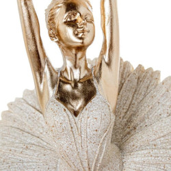 Figura bailarina beige arena y dorado