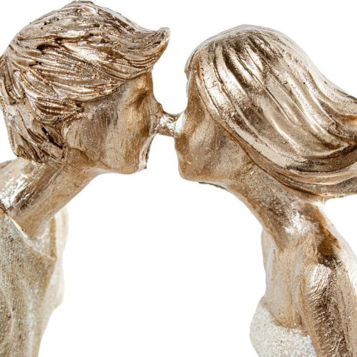 Figura familia beige earena y dorado