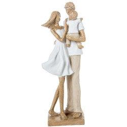 Figura familia blanco y beige