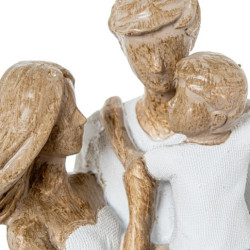 Figura familia blanco y beige