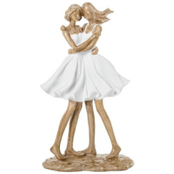 Figura amigas blanco y beige