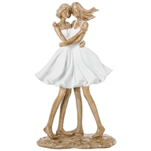 Figura amigas blanco y beige