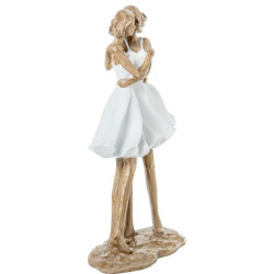 Figura amigas blanco y beige