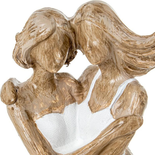 Figura amigas blanco y beige