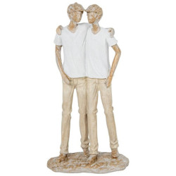 Figura amigos blanco y beige