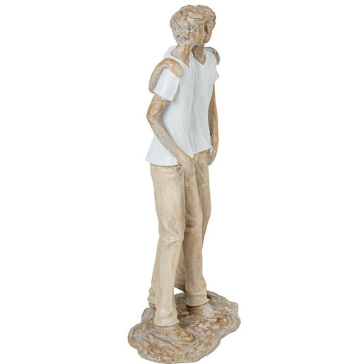 Figura amigos blanco y beige
