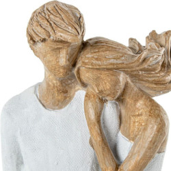 Figura pareja blanco y beige