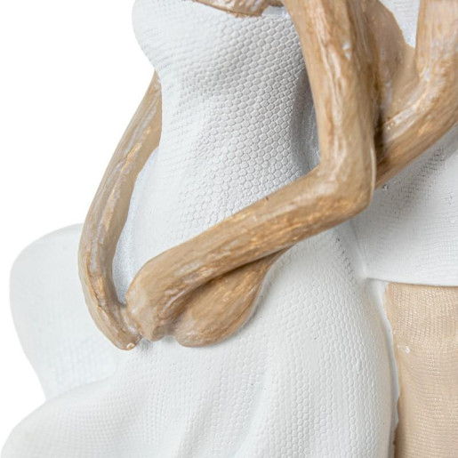 Figura pareja blanco y beige