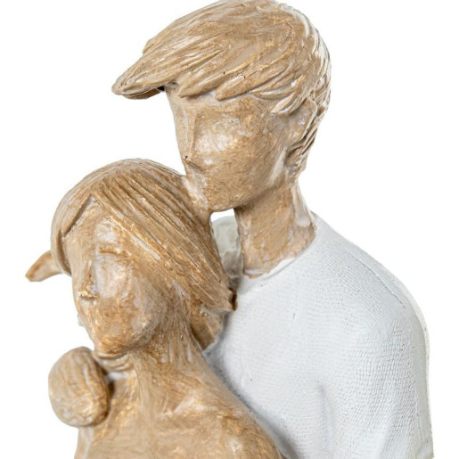 Figura pareja blanco y beige