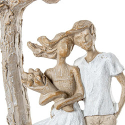 Figura pareja blanco y beige