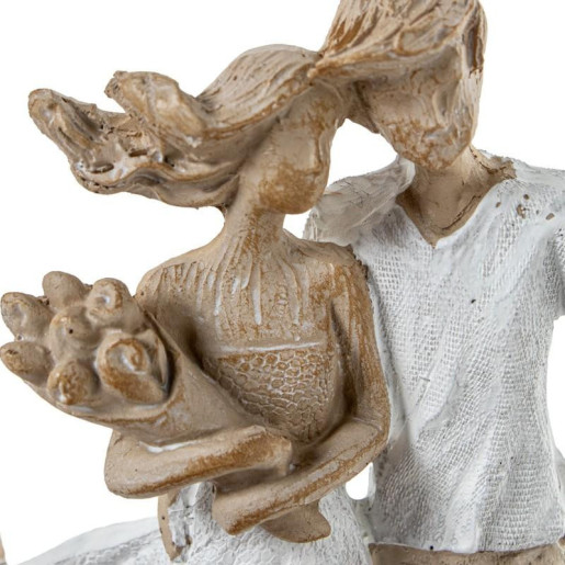 Figura pareja blanco y beige