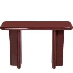 Mesa entrada rojo oscuro lacado