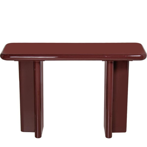 Mesa entrada rojo oscuro lacado