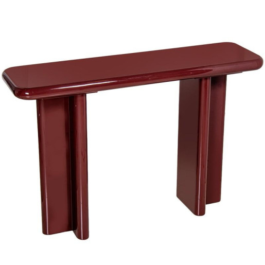 Mesa entrada rojo oscuro lacado