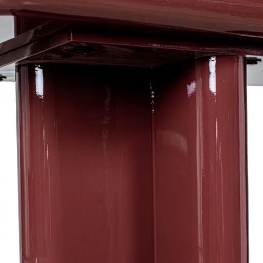 Mesa entrada rojo oscuro lacado