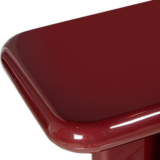 Mesa entrada rojo oscuro lacado