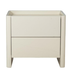 Mesa de noche blanco lacado