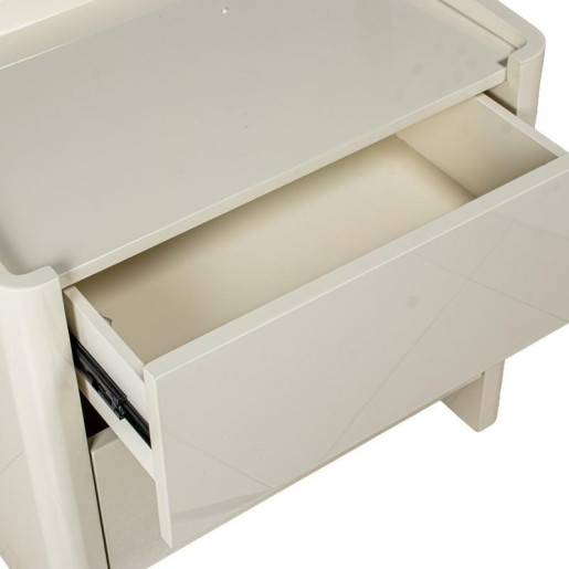 Mesa de noche blanco lacado