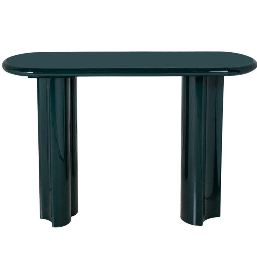 Mesa entrada verde oscuro lacado