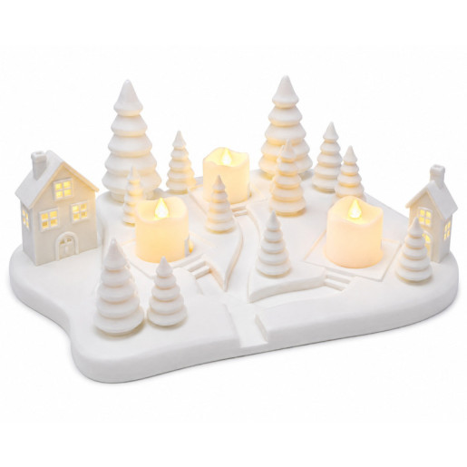 Pueblo navideño Blanco