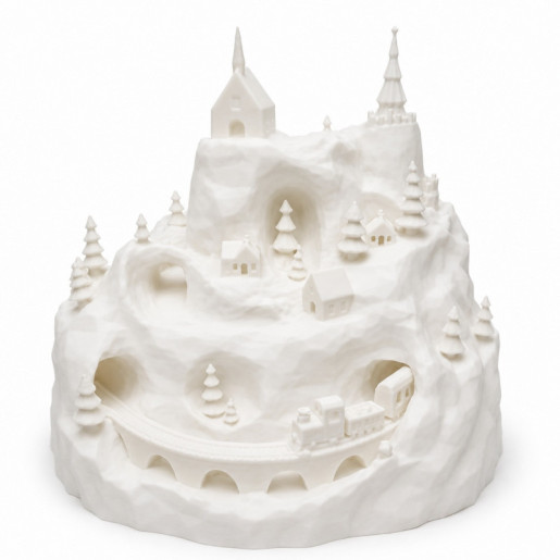 Pueblo navideño Blanco