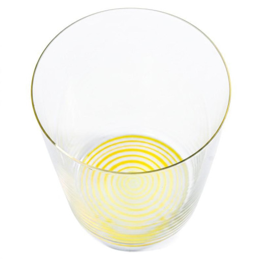 Set 6 vasos azul, amarillo y verde