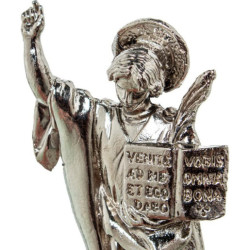 Figura san pancracio plateado