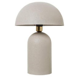 Lampara sobremesa beige mate rugoso