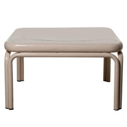 Mesa centro beige brillo