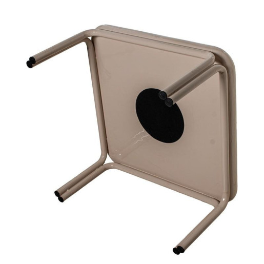 Mesa centro beige brillo