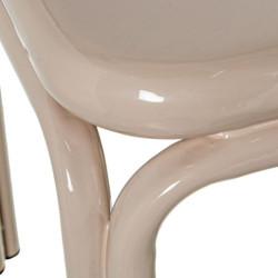 Mesa centro beige brillo