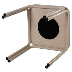 Mesa centro beige brillo