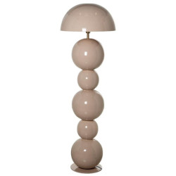 Lampara de pie beige brillo