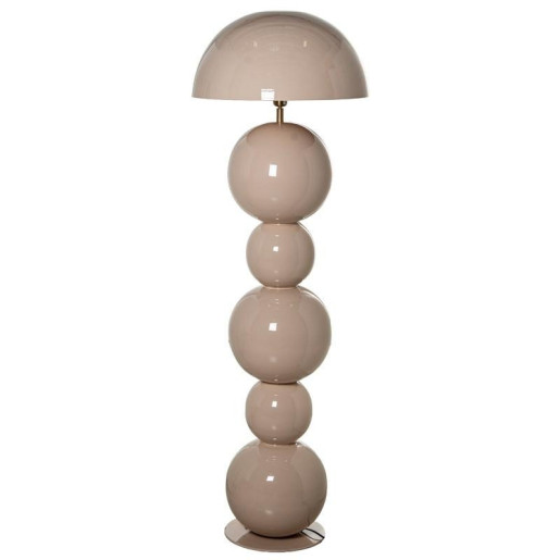 Lampara de pie beige brillo