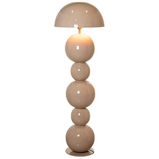 Lampara de pie beige brillo