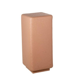 Pedestal rosa mate rugoso