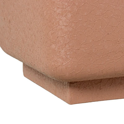 Pedestal rosa mate rugoso