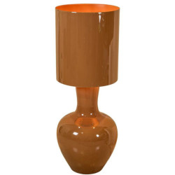 Lampara de pie marron brillo