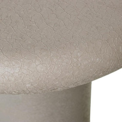 Mesa auxiliar beige mate rugoso