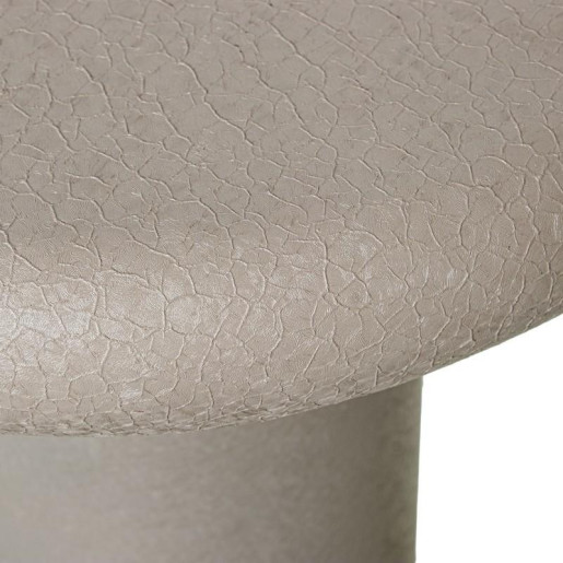 Mesa auxiliar beige mate rugoso