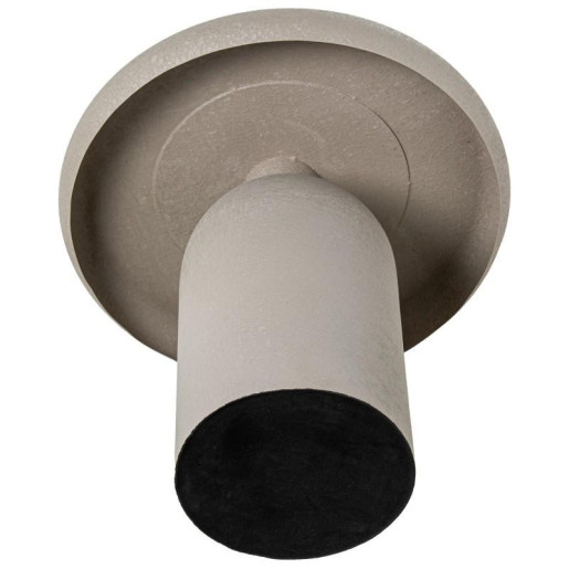 Mesa auxiliar beige mate rugoso