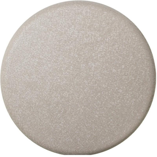 Mesa auxiliar beige mate rugoso