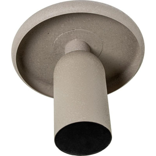 Mesa auxiliar beige mate rugoso
