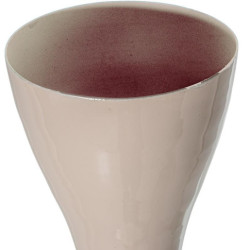 Jarron beige brillo