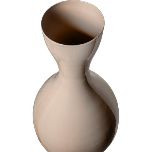 Jarron beige brillo