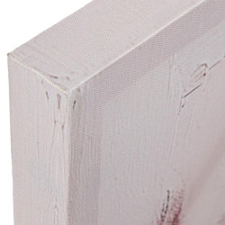 Cuadro lienzo rosa, beige y blanco