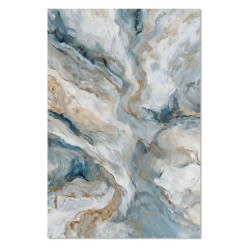 Set 2 cuadro lienzo azul, blanco y beige