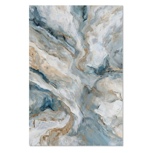 Set 2 cuadro lienzo azul, blanco y beige