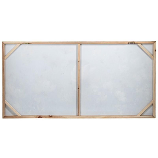 Set 2 cuadro lienzo blanco, verde y beige